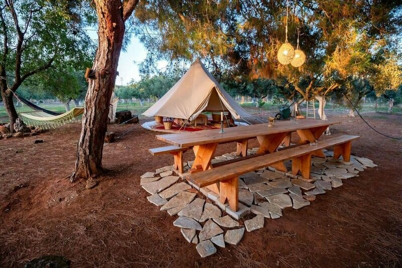 Гостиница Glamping at a Lovely Tent in Skiaxtro- Marathopoli