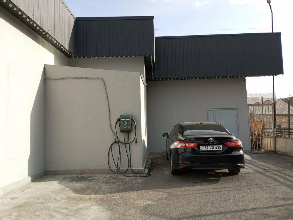 Electric car charging station Evan, Yerevan, photo