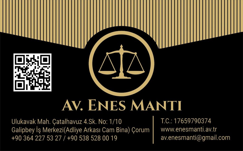 Legal services Çorum Avukat Enes Mantı Hukuk Bürosu, Corum, photo