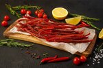 Oliva (Gribki Village, Angarskaya ulitsa, 32/4) ، الأسماك والمأكولات البحرية