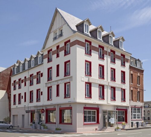 Гостиница Hôtel The Originals Le Tréport La Villa Marine в Дьеппе