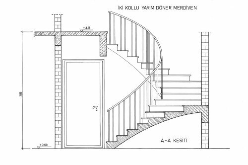 Stairs and stair railings Dogus Wooden Staircase, Istanbul, photo