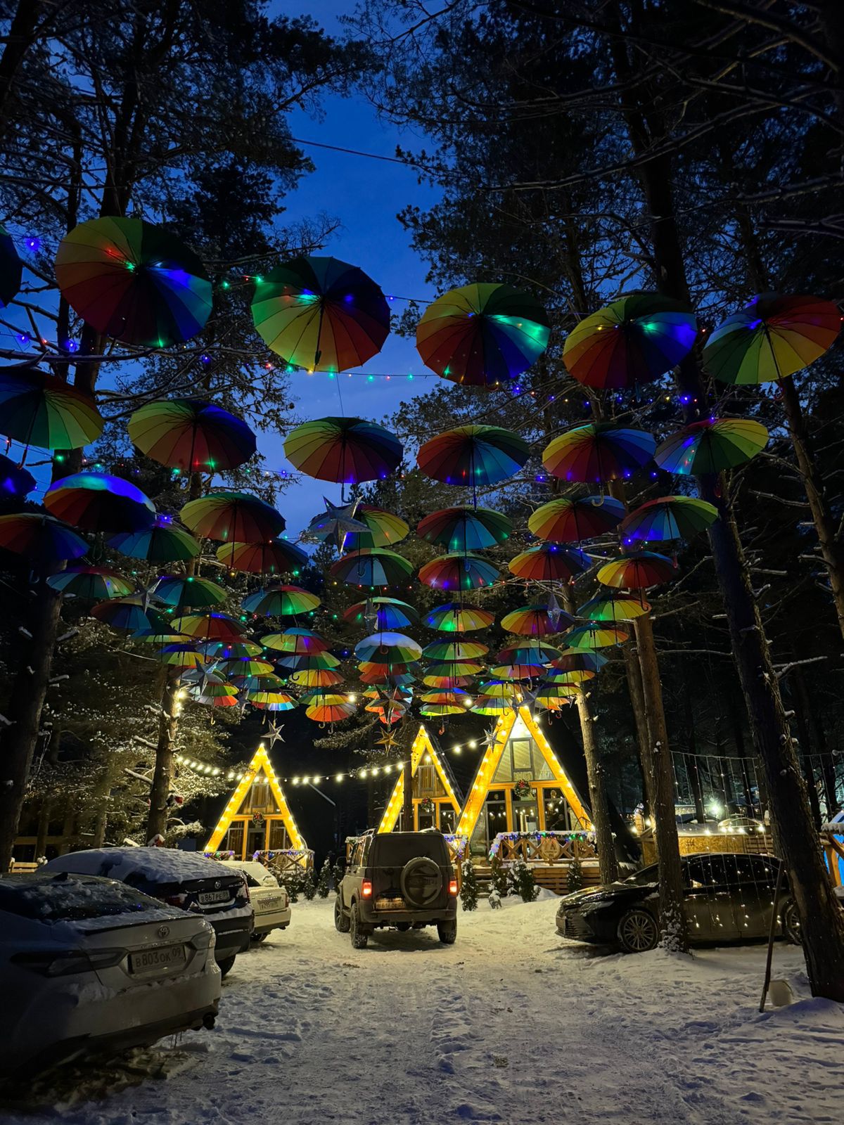 Фото Терраса Домики в Архызе