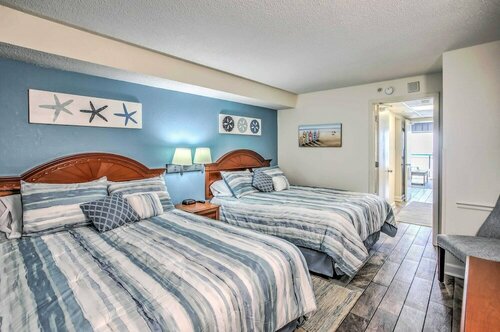 Гостиница Airy Oceanfront Myrtle Beach Condo w Balcony в Миртл-Бич