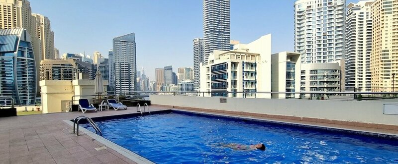 Апартаменты Nice Studio Balcony N Pool View Marina в Дубае