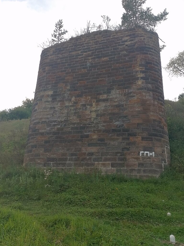Landmark, attraction Опора старого железнодорожного моста, Kaluga Oblast, photo