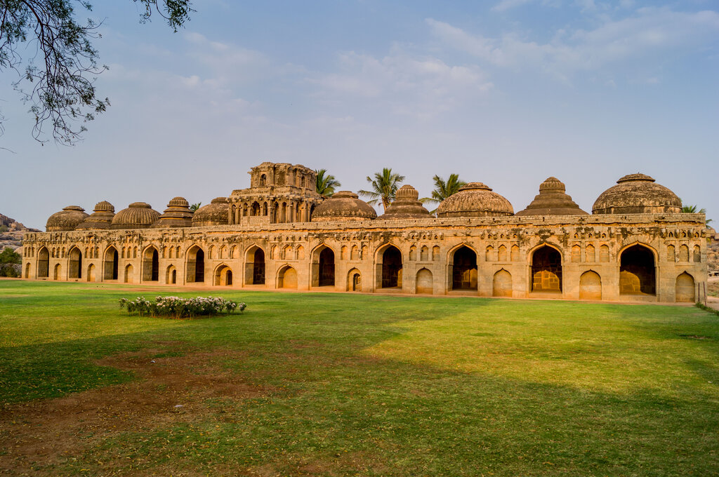 Landmark, attraction Elephant Stable, Karnataka, photo