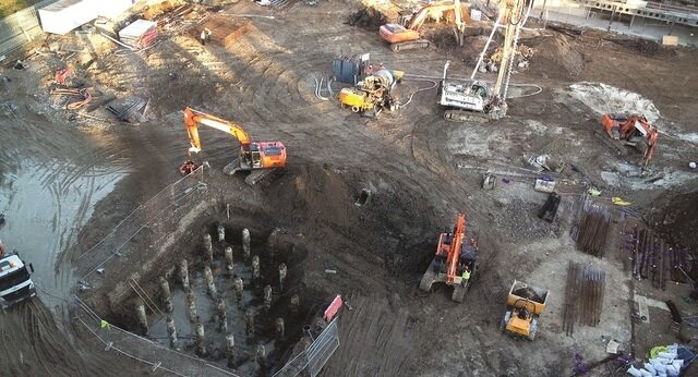 Demolition of buildings B Betchley Groundworks, England, photo
