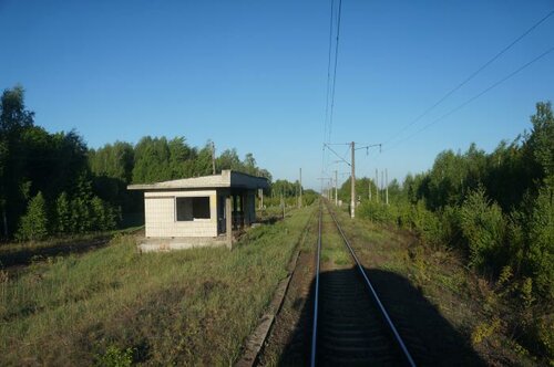 Непассажирская станция остановочный пункт Колыбань, Гомельская область, фото