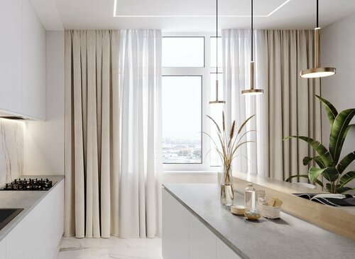 Curtains, curtain rods Flokdecor, Podolsk, photo