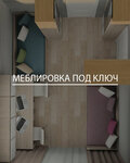 Flat NN (Genkinoy Street, 42/15), custom furniture