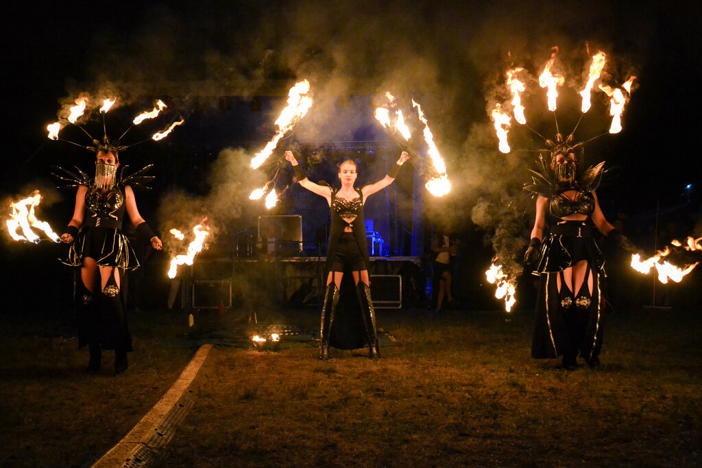 Fireworks and pyrotechnics Fayer-shou, Baranavichy, photo