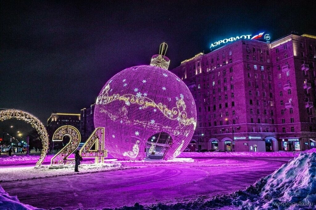 Поклонная гора москва входная площадь фото зимой