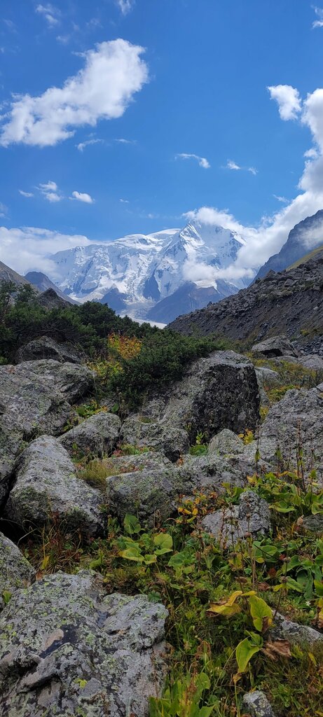 Mountain peak Pik Karakol 5216 meters, Issyk Kul Province, photo