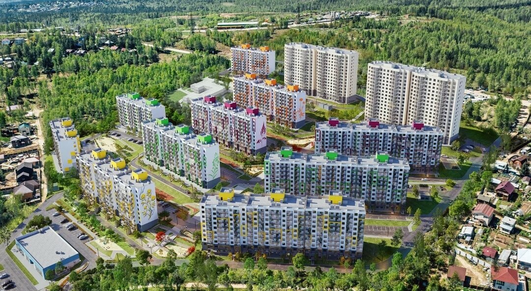 Фото: Botanica, жилой комплекс, Иркутск, Иркутский район, пос. Маркова - Яндекс 
