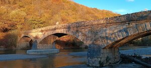 Kamennyy Bridge (Republic of Adygea, Maykopsky District, stanitsa Dakhovskaya), landmark, attraction