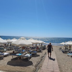 Horus Paradise Plajı (Antalya, Manavgat, Side Mah.), plaj  Manavgat'tan