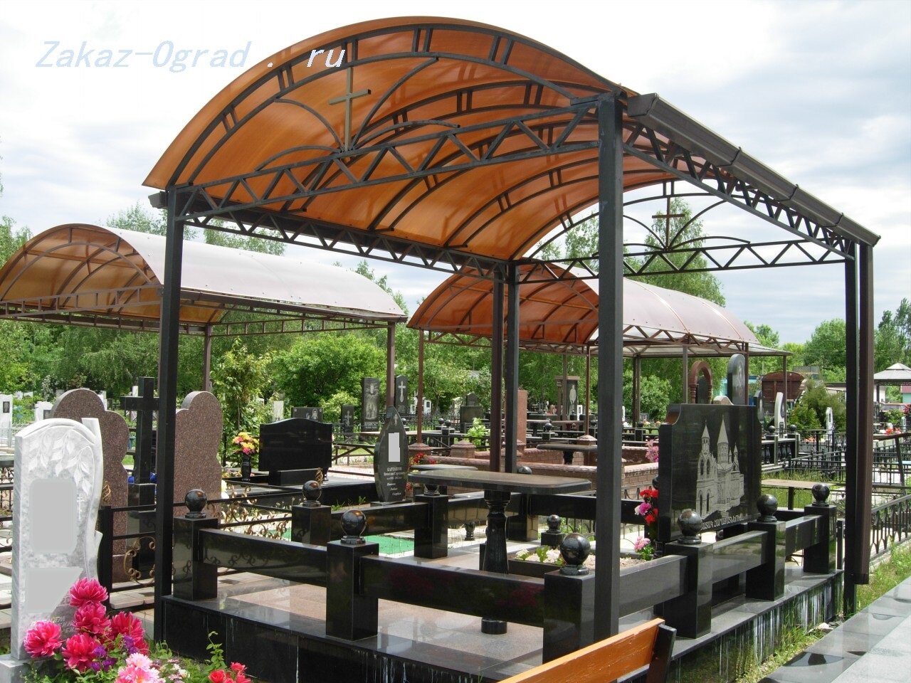 Изготовление навесов на кладбище