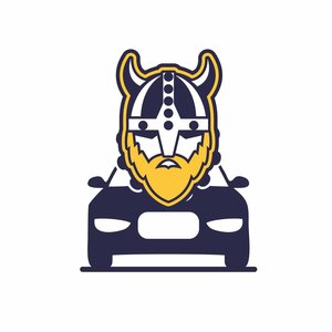 Логотип автошколы «Викинг»