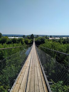 Посадский висячий мост (Sylva River), landmark, attraction