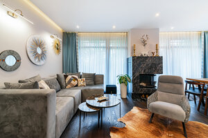 Камин в снегах