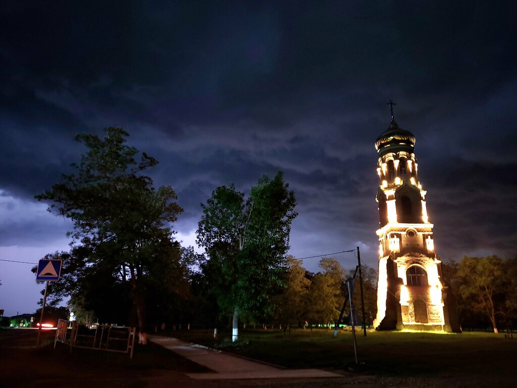 Landmark, attraction Руины колокольни церкви Святого Николая Чудотворца, Krasnodar Krai, photo