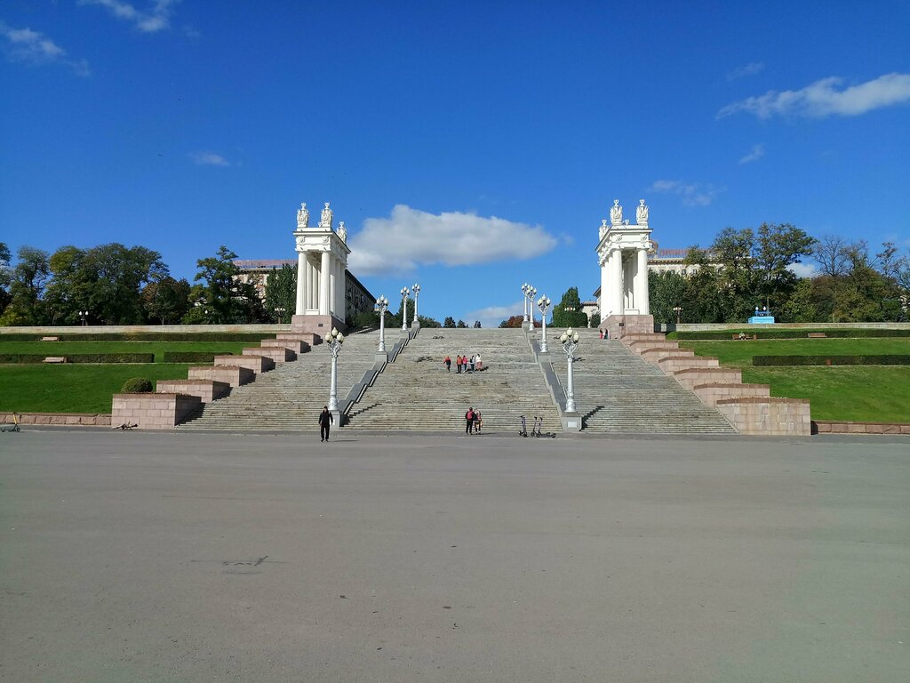 Landmark, attraction Central Stairs, Volgograd, photo