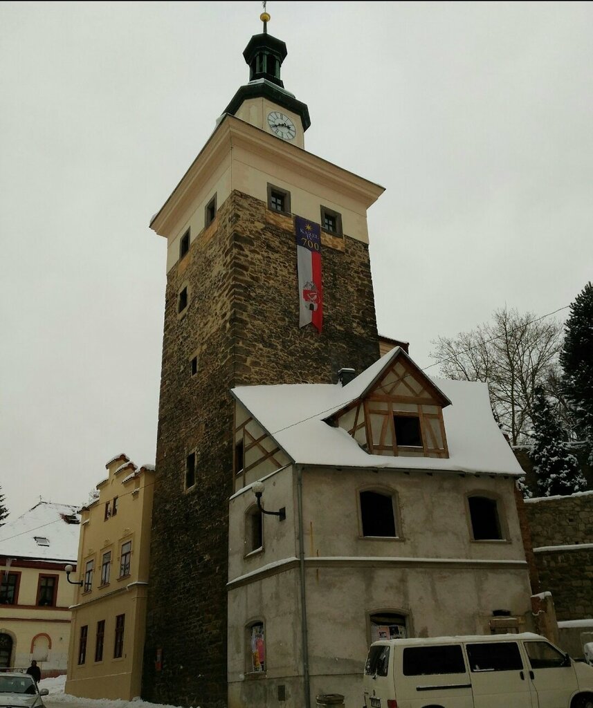Landmark, attraction Black tower, Karlovy Vary Region, photo