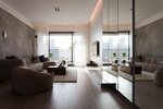 Andrey Stro1tel (Slavyanskaya Square, 2), trabajos de construcción y acabado