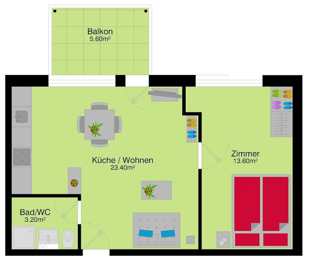 Фото HITrental Letzigrund - Apartment