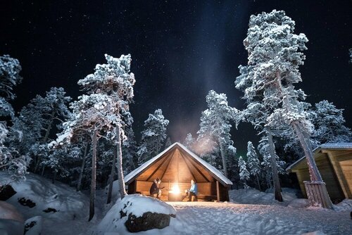Гостиница Wilderness Hotel Inari & Igloos в Лапландии