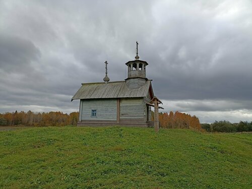 Часовня, памятный крест Часовня Николая Чудотворца, Архангельская область, фото