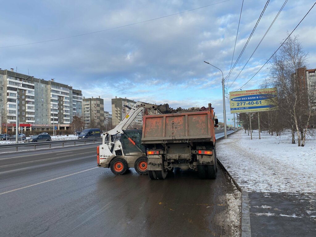 Construction and repair of roads Dorozhnoye remontno-stroitelnoye predpriyatiye Levoberezhnoye, Krasnoyarsk, photo