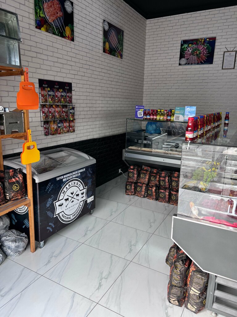 Go‘sht va kolbasalar do‘koni Shashlik Market Marinno, Keles, foto