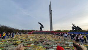 Place of the monument to the liberators of Riga (Riga, park Uzvaras), memorial site, local landmark