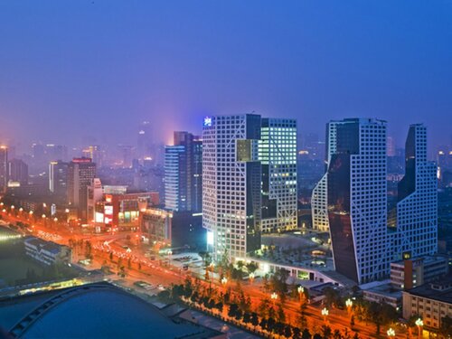 Внешний вид отеля Ascott Raffles City Chengdu в Чэнду, фото 4