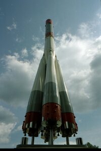 Ракета Восход-2 (Vologda Region, selo imeni Babushkina, Shkolnaya ulitsa), monument to technology