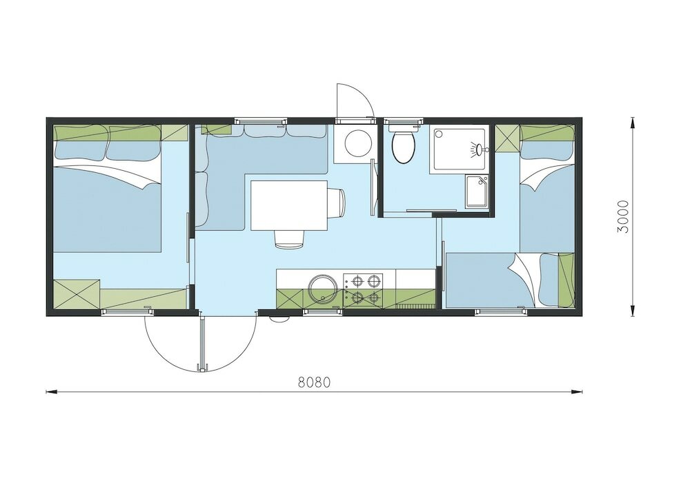 Фото Mediteran kamp Mobile Homes in Camping Klenovica
