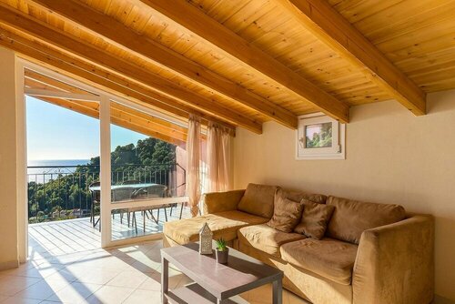 Гостиница Luxury Loft Apartment, Pool, Panorama sea View - Pelekas Beach, Corfu