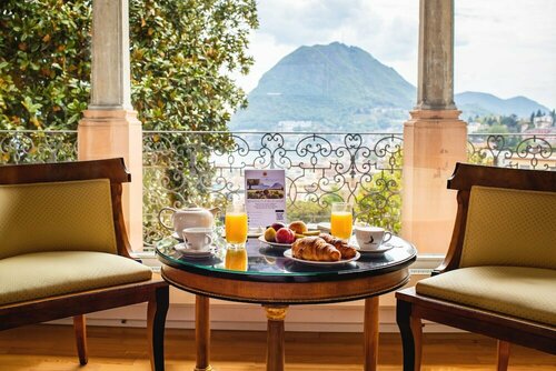 Внешний вид отеля Villa Sassa Hotel, Residence & SPA в Лугано, фото 2