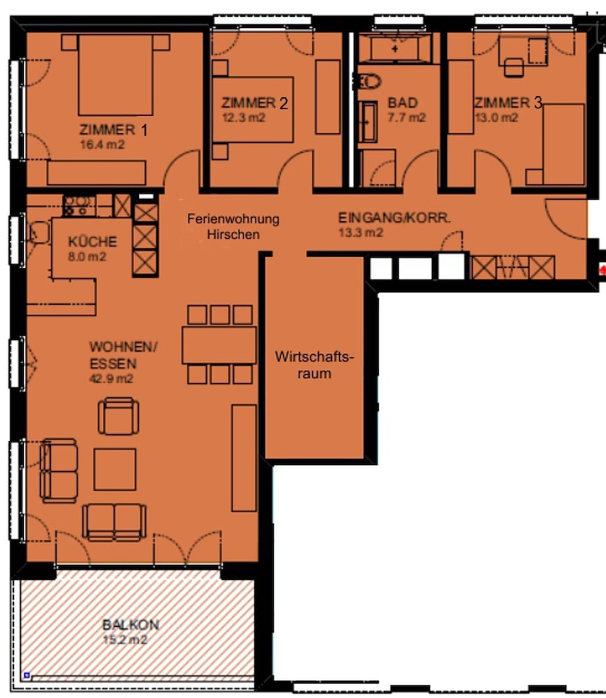 Фото Ferienwohnung Hirschen