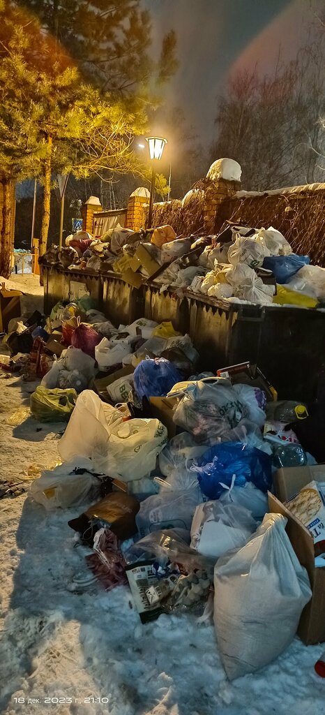 Trash and garbage disposal area Trash and garbage disposal area, Himki, photo