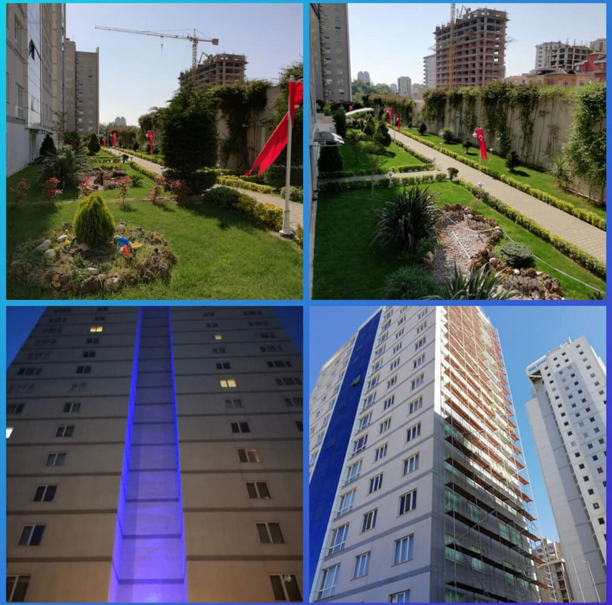 Sokak panoramaları: Nezih Towers, konut blokları, İstanbul