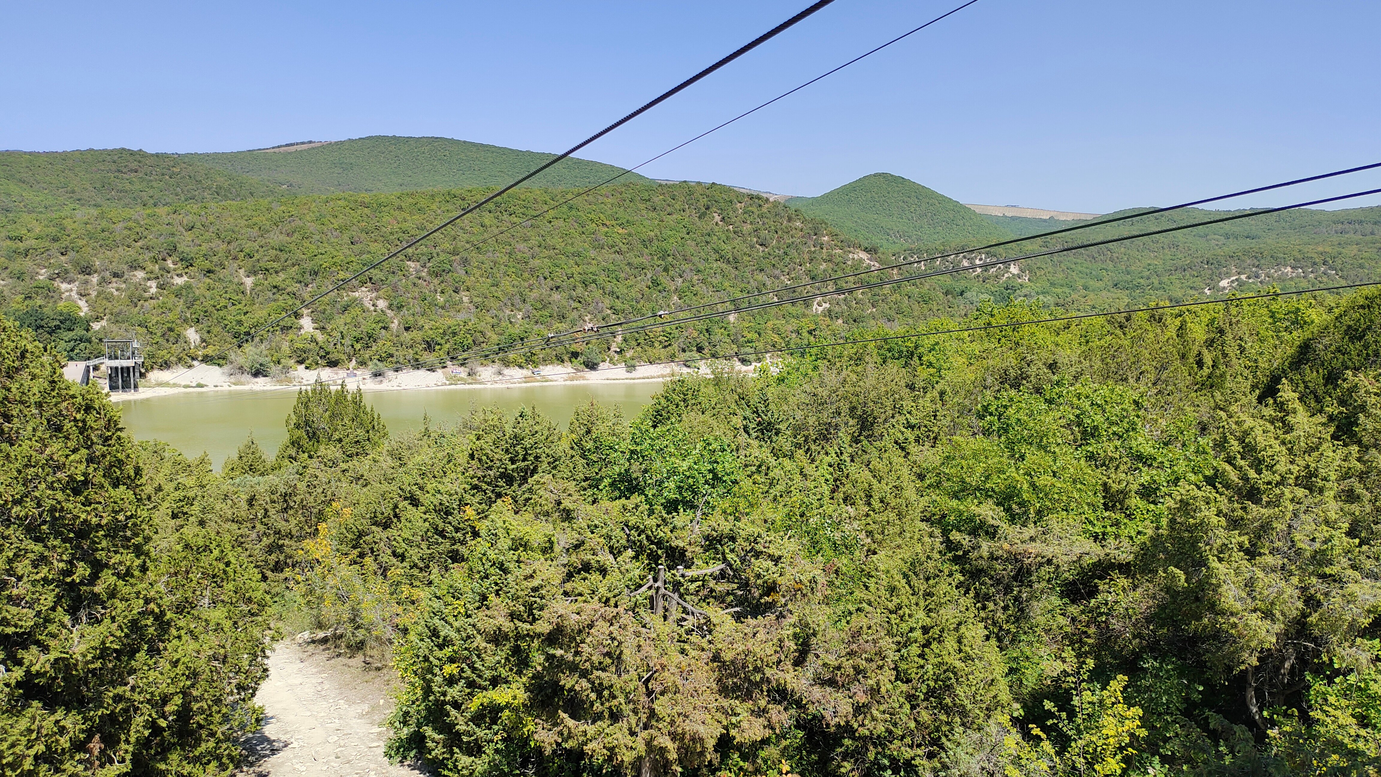 Zipline - скоростной троллей в Skypark
