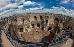 Clifford's Tower (England, York), landmark, attraction