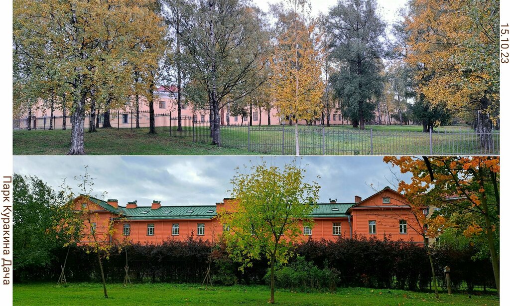 Парк Куракина Дача - живописный островок природы с прудом