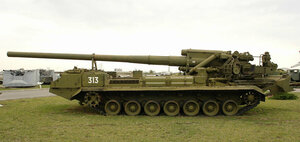 Самоходная артиллерийская установка 2С7 Пион (Kursk, Severo-Zapadniy Neighbourhood unit), monument to technology