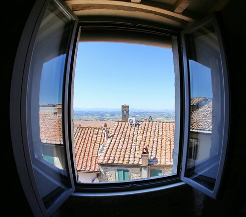 Внешний вид отеля Hotel Italia в Кортоне, фото 4