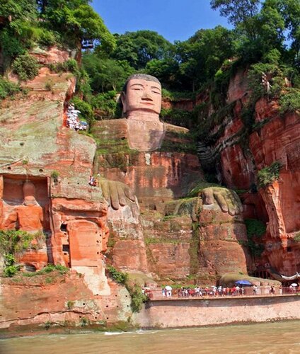 Landmark, attraction Будда, Leshan, photo