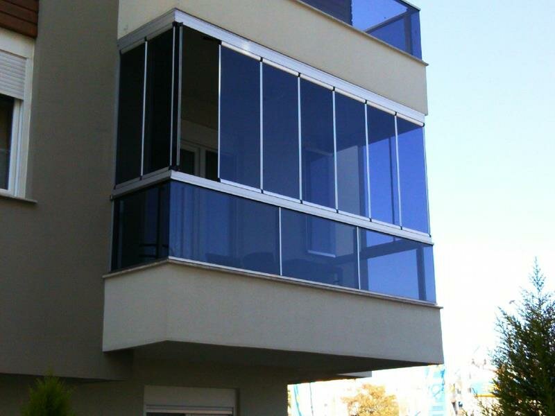 Glazing of balconies and loggias Glass Balcony Teknopen, Kayseri, photo